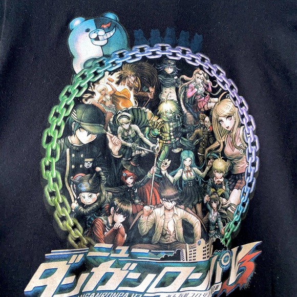 Danganronpa 3 Key Art T-Shirt Black Hot Topic Anime Otaku Weeb Valve Small S - Picture 1 of 5
